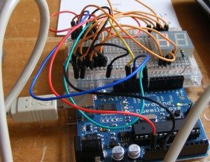 Arduino board in action