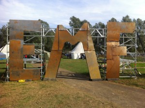 The front gates at EMF Camp