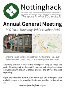 Flyer for the Annual General Meeting