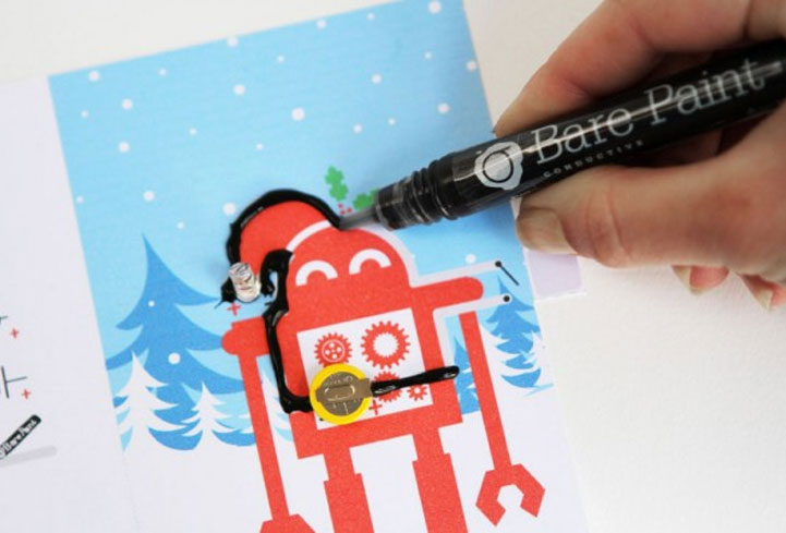 Bare Conductive Light-Up Christmas Card