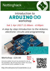 Introduction to Arduino Workshop Flyer