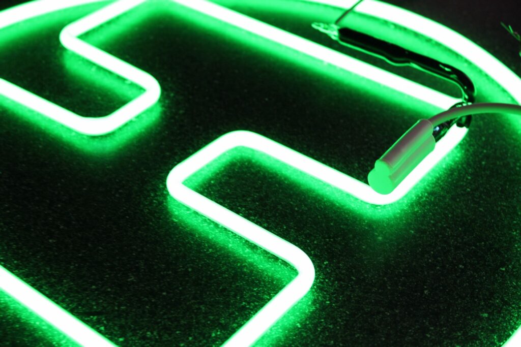 A sneak peak at the neon sign